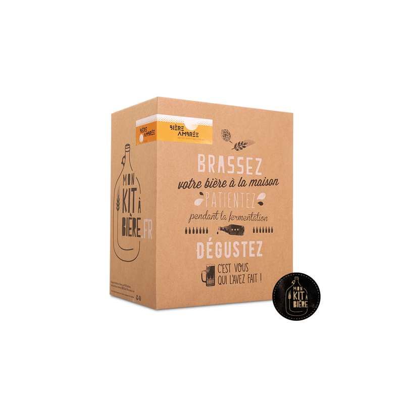 KIT COMPLET DE BRASSAGE ARTISANAL BIÈRE AMBRÉE 5 LITRES