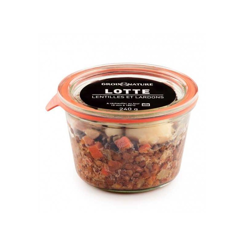 Lotte Lentilles et Lardons