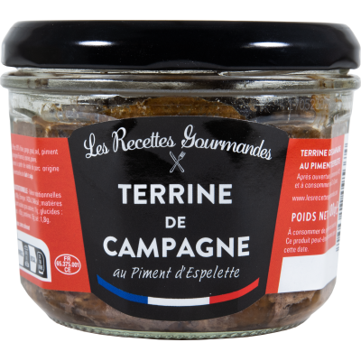 Terrine de campagne au piment d'Espelette 180g