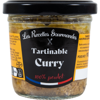 Tartinable de poulet aux épices curry  Madras