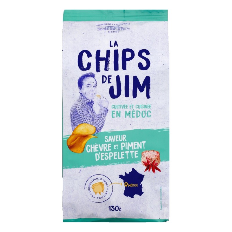 La chips de Jim chèvre et piment d'Espelette