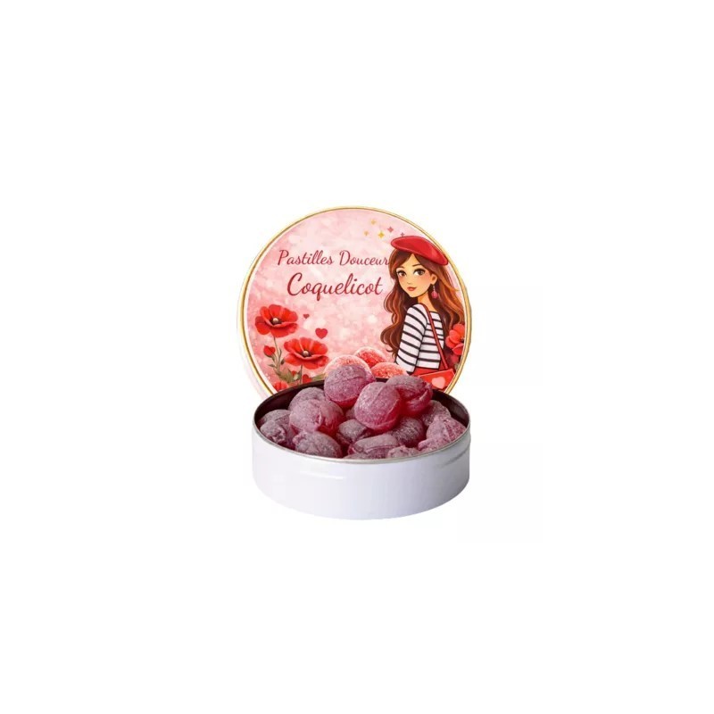 Bonbons saveur coquelicot