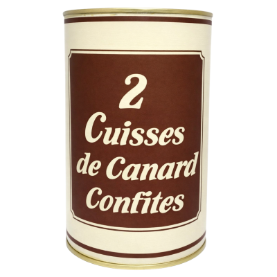 2 cuisses de canard confites