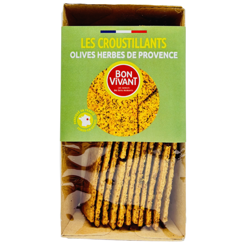 Craquines olives vertes et herbes de Provence