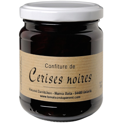 Confiture de cerises noires