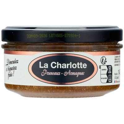 Charlotte aux pruneaux et à l’Armagnac