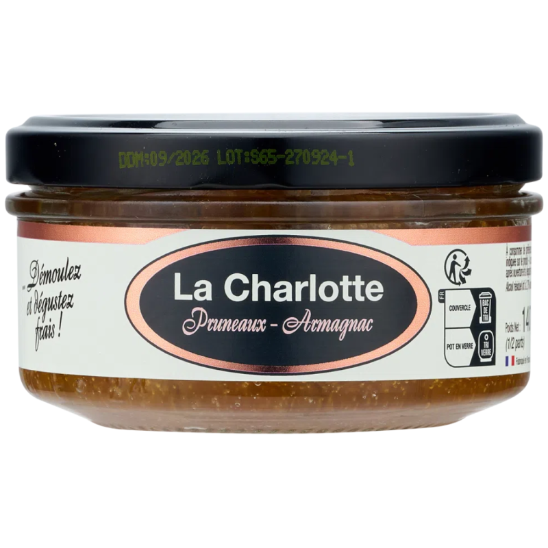 Charlotte aux pruneaux et à l’Armagnac