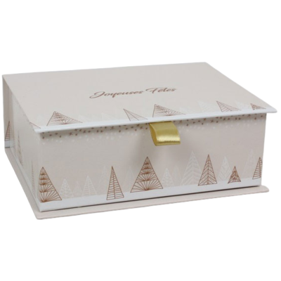Coffret rectangulaire Joyeuses fêtes