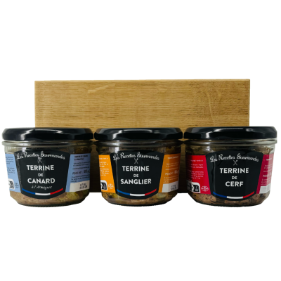 Coffret Terrines de Gibier & Planche à Découper | La Délicieuse