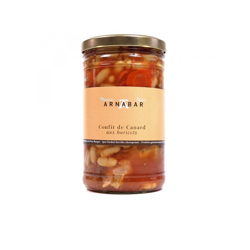 Canard aux haricots cuisinés