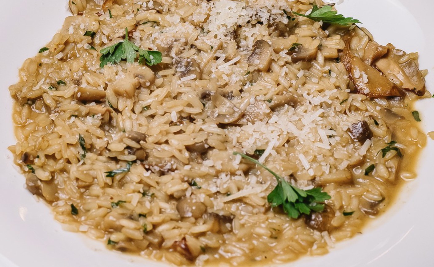 Risotto crémeux aux petites girolles